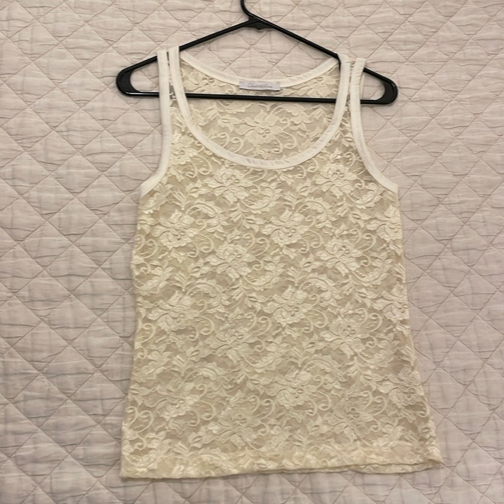 Sheer tank top